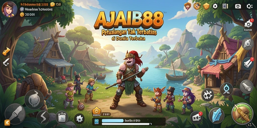 Tampilan gameplay AJAIB88 dengan eksplorasi dunia terbuka yang menakjubkan.