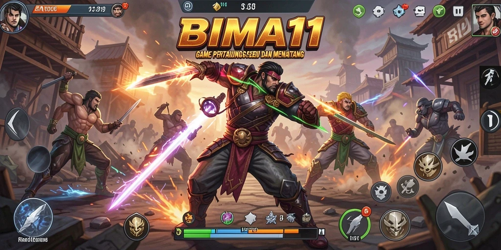 Tampilan seru pertarungan di BIMA11 dengan karakter yang beragam.