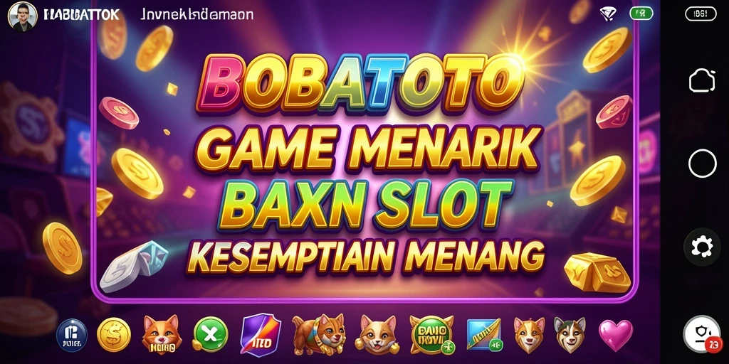 Tampilan gameplay BOBATOTO yang seru dan penuh warna.