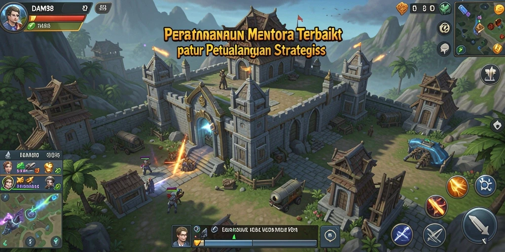 Tampilan gameplay menakjubkan saat membangun menara di DAM88.