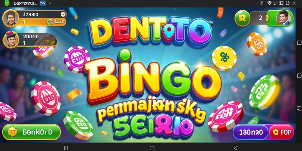 Tampilan menarik dari gameplay Bingo di DENTOTO.