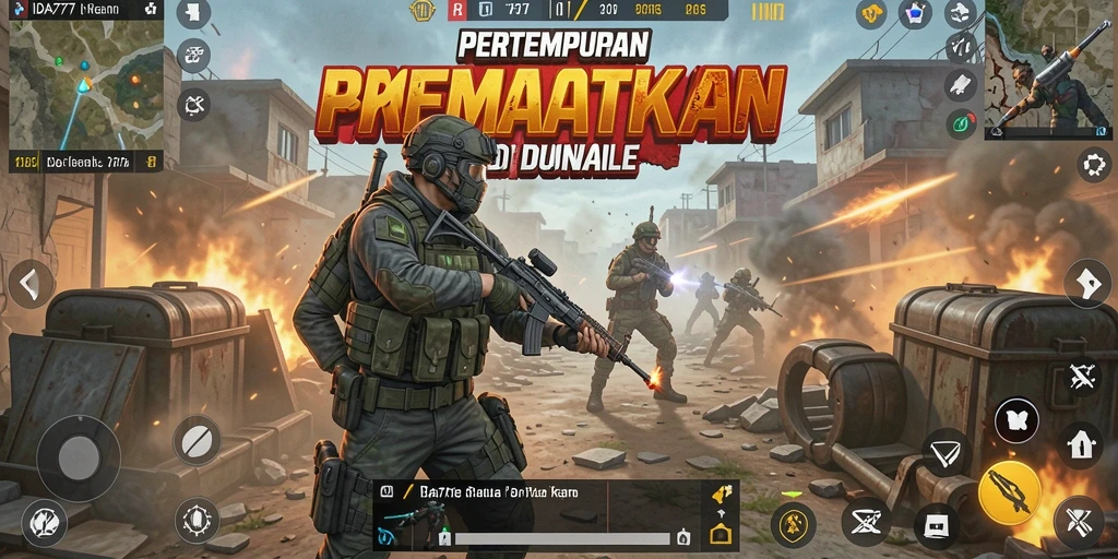 Gameplay seru dan intens di IDA777 Battle Royale.