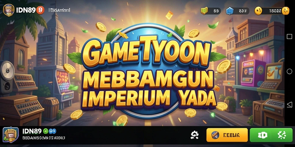Tampilan gameplay seru IDN89 dengan pengelolaan bisnis yang menarik.