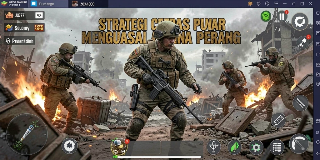 Screenshot utama JOS77 menunjukkan pertempuran strategis yang intens dan mendebarkan.