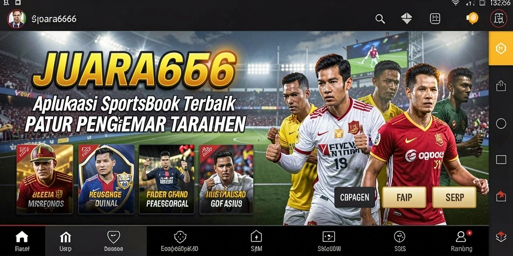 Tampilan menarik JUARA666 dengan fitur taruhan olahraga.