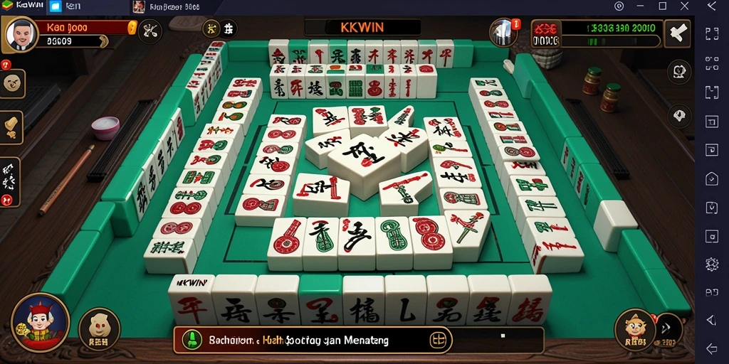 Screenshot gameplay KKWIN menampilkan suasana permainan Mahjong yang menarik.