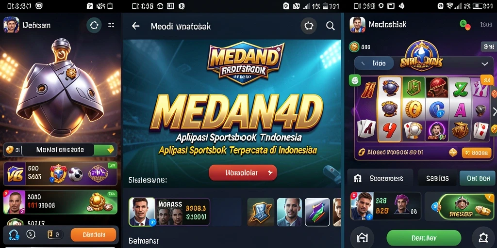 Tampilan gameplay seru dari aplikasi Sportsbook MEDAN4D.