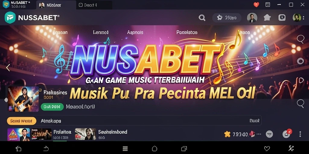 Screenshot gameplay NUSABET dengan pengguna bernyanyi karaoke.
