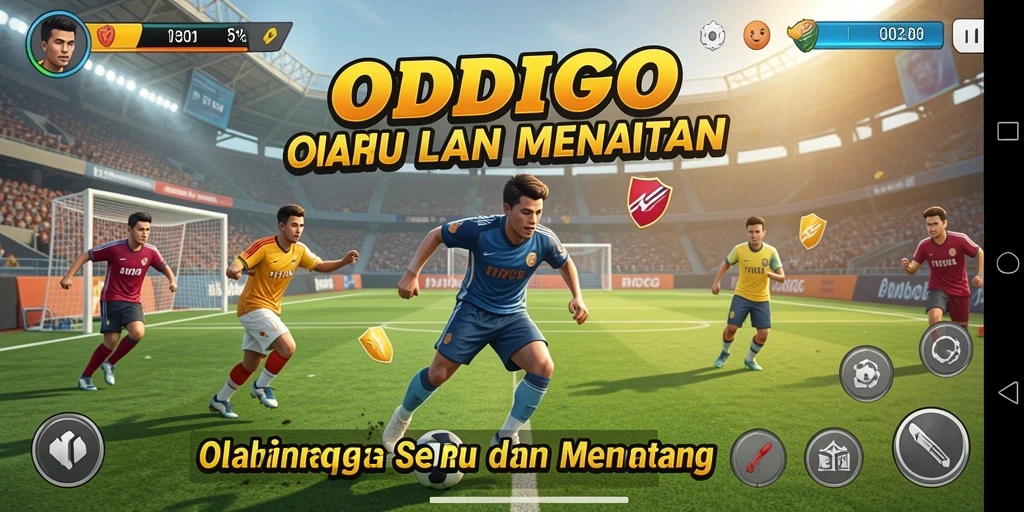 Screenshot ODDIGO menampilkan aksi olahraga yang seru dan mendebarkan.