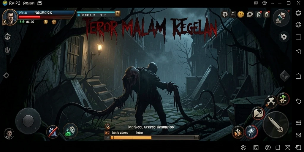 Screenshot gameplay RVIP2 menampilkan ketegangan dan suasana yang mencekam.