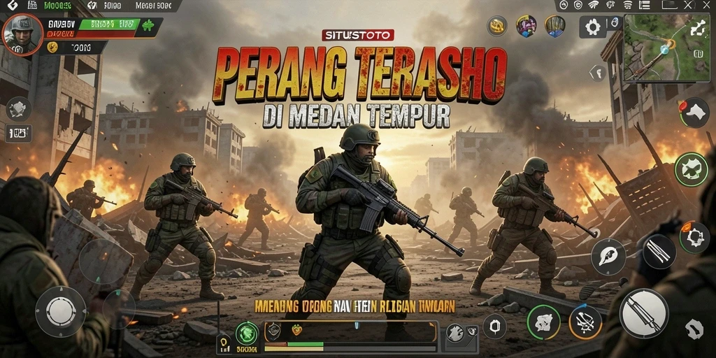 Tangkapan layar gameplay SITUSTOTO dengan pertarungan seru di Battle Royale.
