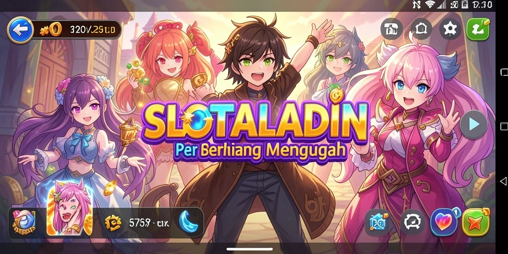 Tampilan menarik dari gameplay SLOTALADIN yang penuh warna.